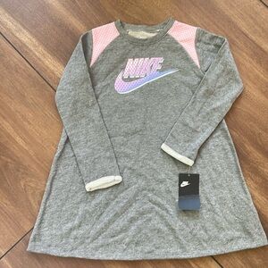 Nike girls NWT sweatshirt dress, 6x